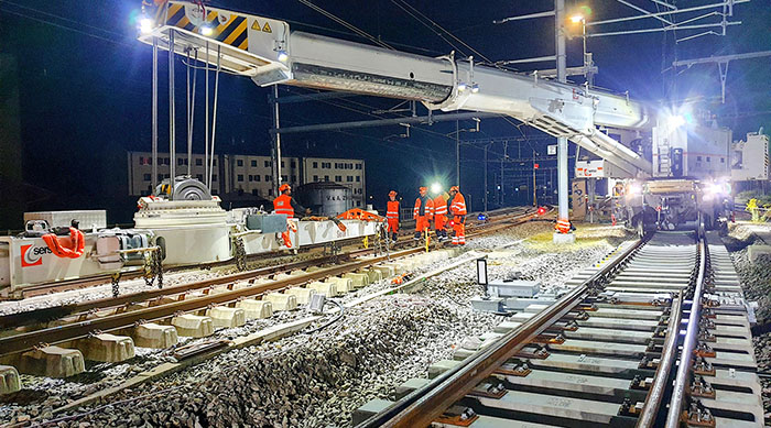 Project Bm3 2023 - Renewal of turnouts - Sierre station